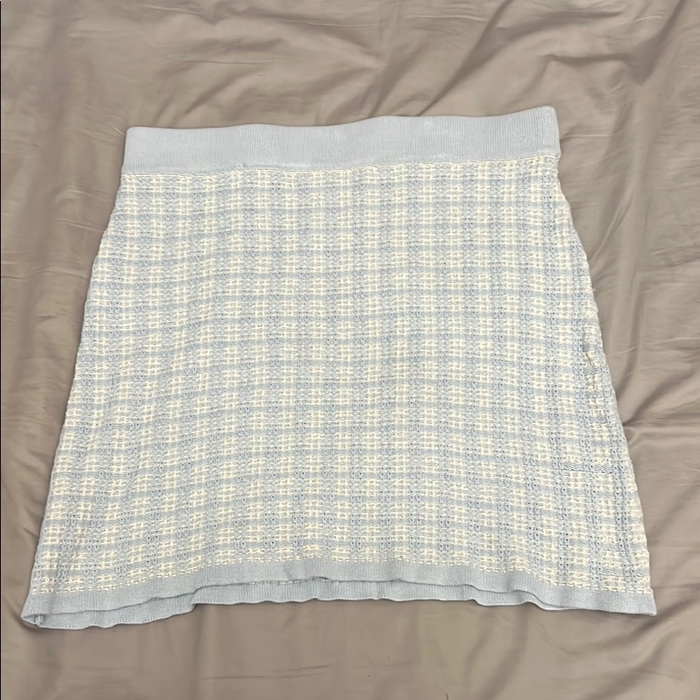 Cream A-Line Mini Skirt for Casual Resort Wear